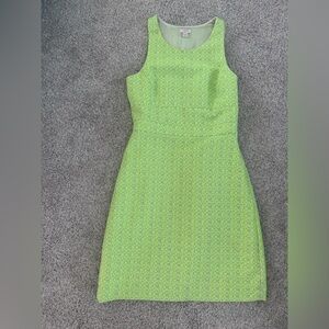 J. Crew Lime Green Midi Dress